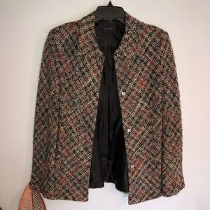 Tombolini Vintage Multicolor Print Wool Jacket
